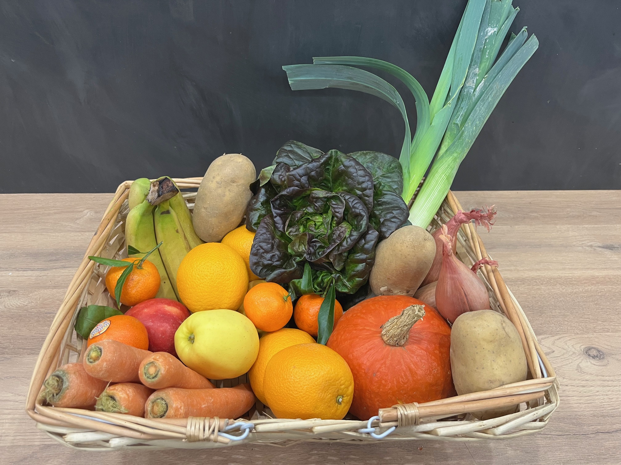 le panier de la semaine à 15 euros (il change toutes les semaines)